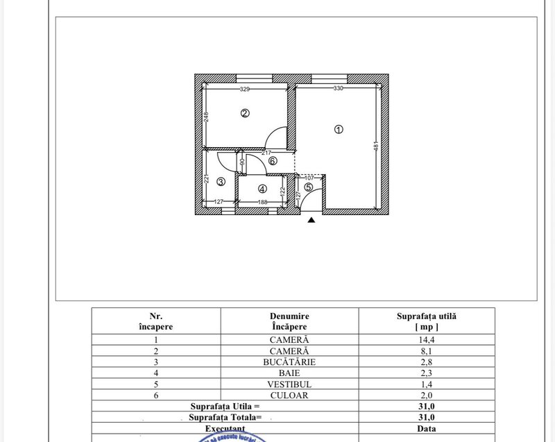 Militari, Gorjului Metrou, 2 camere Pret 58.00 Euro. Comision 0 %