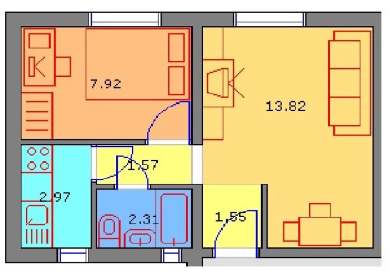 Militari, Gorjului Metrou, 2 camere Pret 58.00 Euro. Comision 0 %